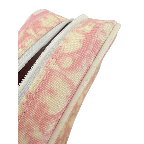 Christian Dior Pink Trotter Monogram 2 Denim Wristlet Pouch - Picture 12 of 16